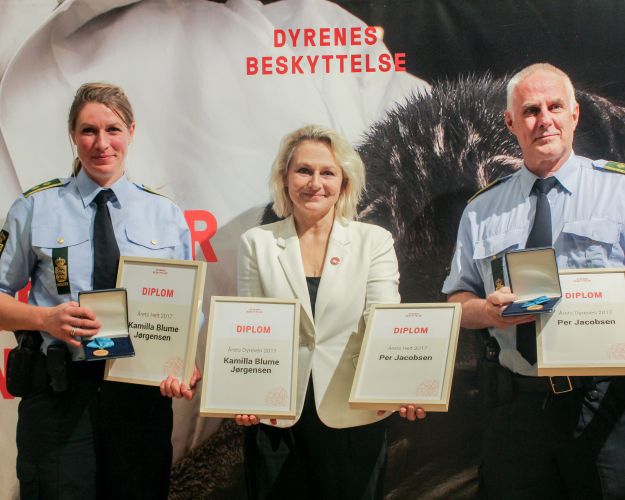 Politifolk kåret til Årets Dyreven 2017