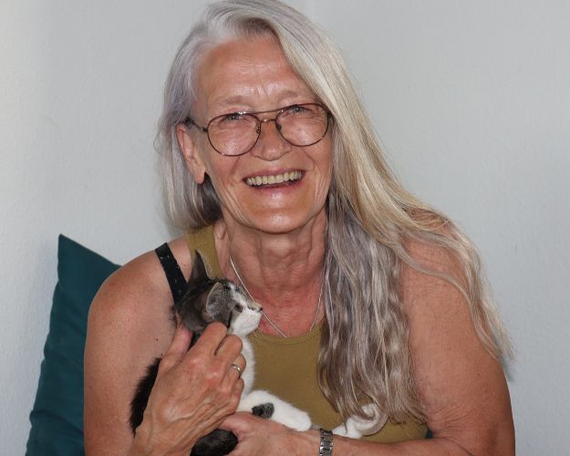 Anette Faarborg med killing