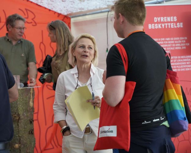 Britta Riis på Folkemødet