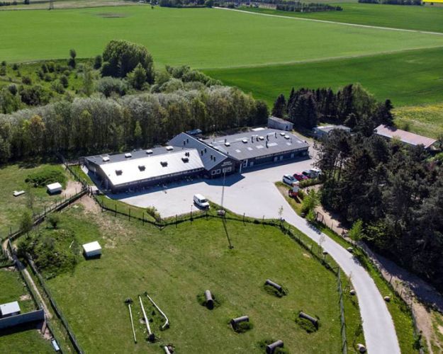 Luftfoto af Roskilde Dyreinternat